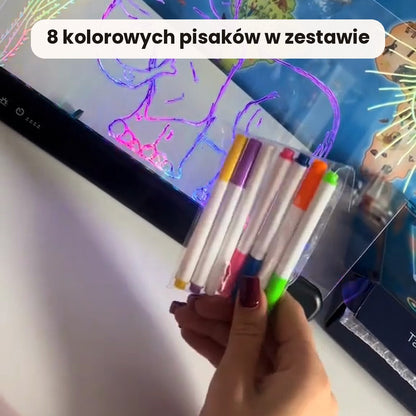 8 kolorowych pisaków suchościeralnych w zestawie