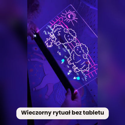 Wieczorny rytuał bez tabletu z tablicą Rysuś